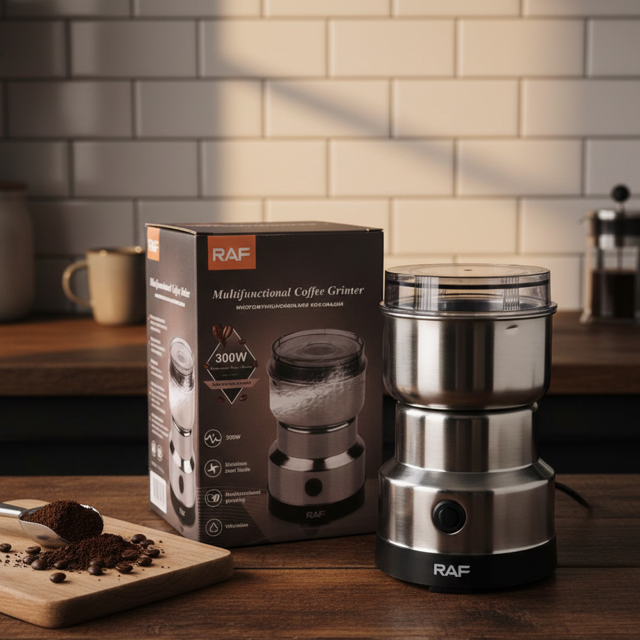 Electric Grinder | 300W | Stainless Steel Blades | 85‑100g Capacity | Coffee, Spices & Masala