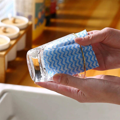 Reusable Kitchen Cleaning Wipes Roll – Washable, Absorbent & Eco-Friendly Multi-Purpose Cleaning 100 Sheets