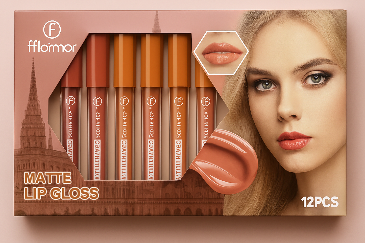 Nude Shades High Pigmented Lipgloss Pack of 12