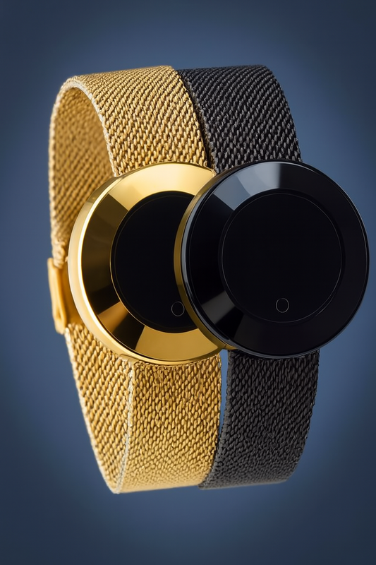 Ladies Smart Watch with Mesh Strap (Golden)