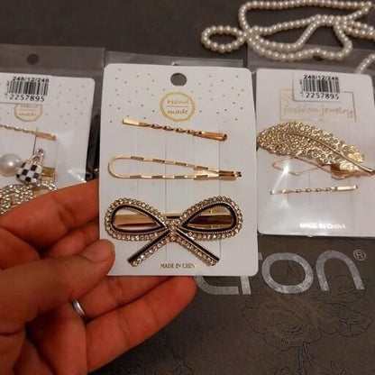 Beaded Pins And Hair Clips Set Random Design