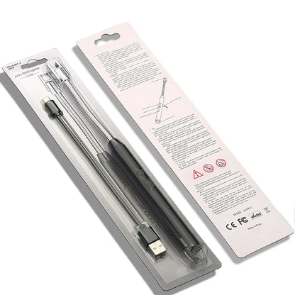 360° Outdoor Kitchen Lighter Usb Rechargeable Portable Electronic Arc Lighter Flexible Neck Safety Lock Windproof Eco Friendly Design (Random Colors)