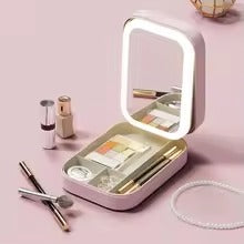 Portable Folding Makeup Mirror Jewellery Box