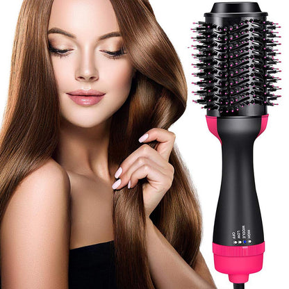 3‑in‑1 Hair Dryer with Comb, Hair Straightener & Curler for Easy Styling