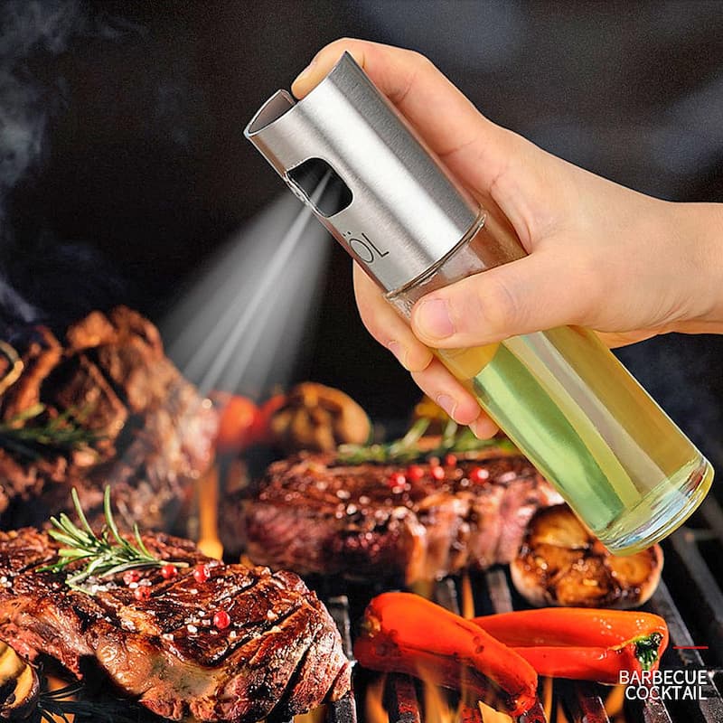 Oil Spray Bottle / 100ml Glass Oil Random Color