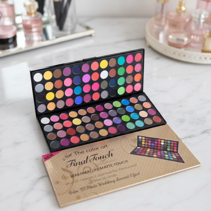 Final Touch Eyeshadow Palette | 96 Colors | Matte & Shimmer | Professional Makeup Kit