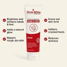 Gluta White Hand & Foot Whitening & Brightening Cream | 100ml
