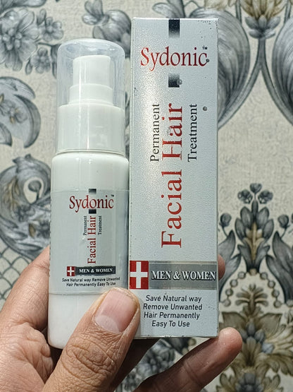 Sydonic Permanent Facial Hair Treatment – 100ml for Men & Women