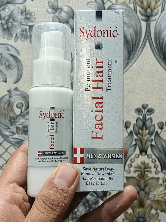 Sydonic Permanent Facial Hair Treatment – 100ml for Men & Women