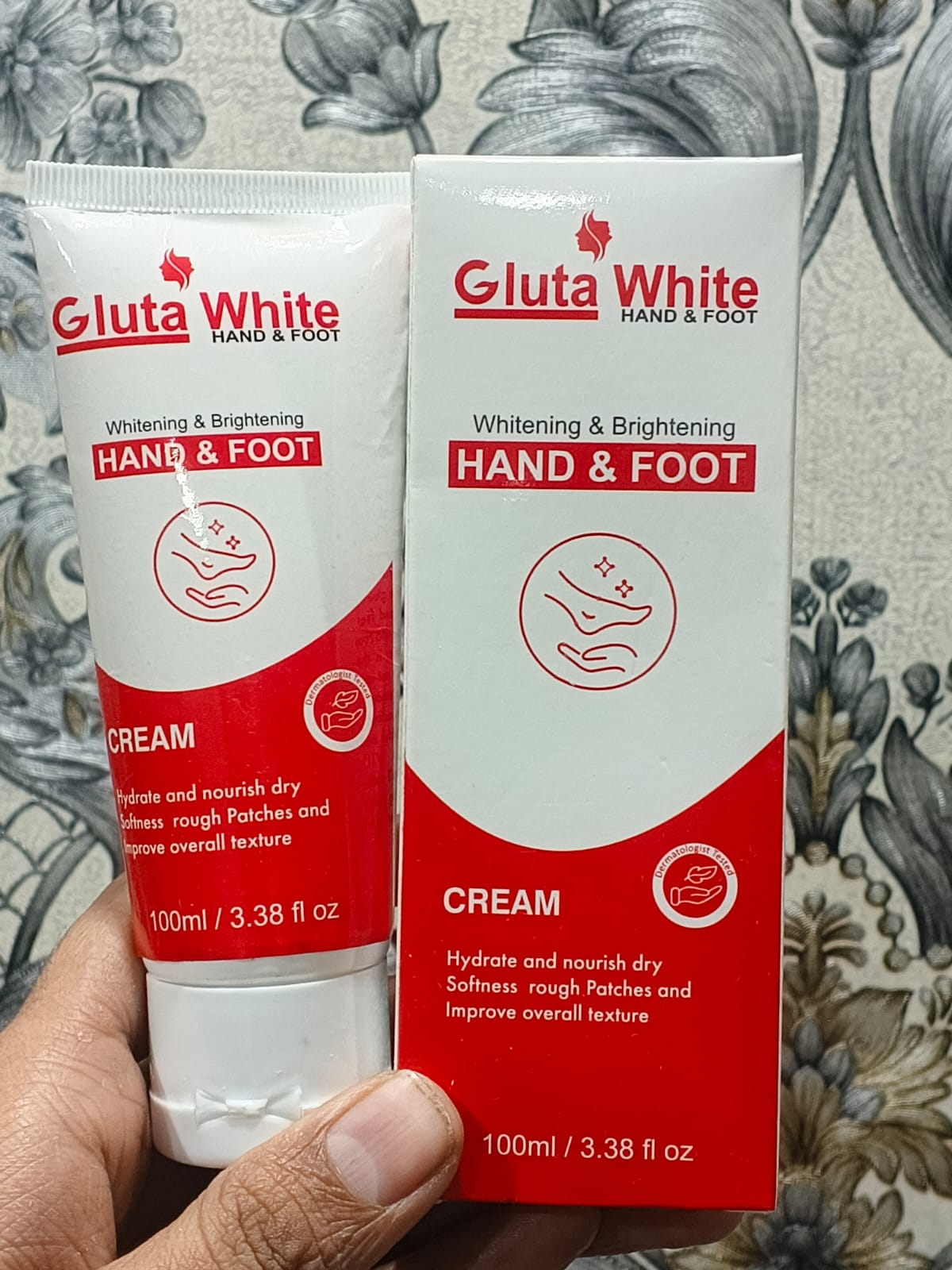 Gluta White Hand & Foot Whitening & Brightening Cream | 100ml