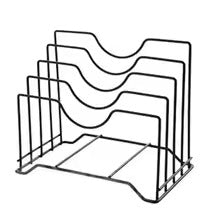 Multi Functional Kitchen Cutting Board And Pot Lid Organizer Rack