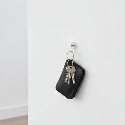 Wall Mounted Self Adhesive Transparent Screw Hooks10 Pcs