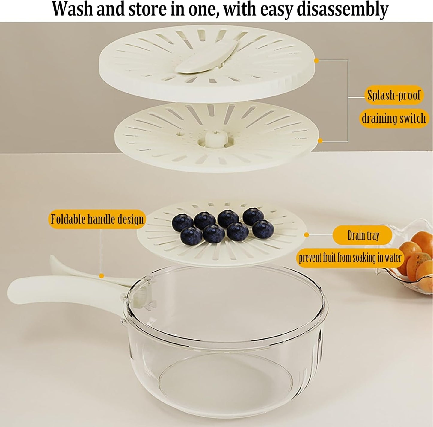 Multi-Functional Vegetable & Fruit Cleaning Basket