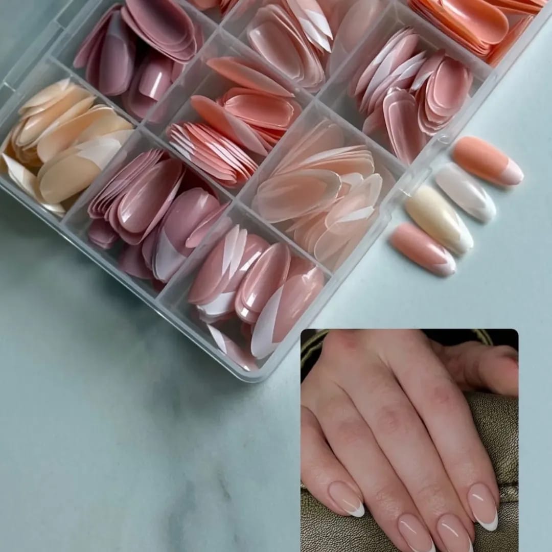 144 Pcs Multicolor Nails Box