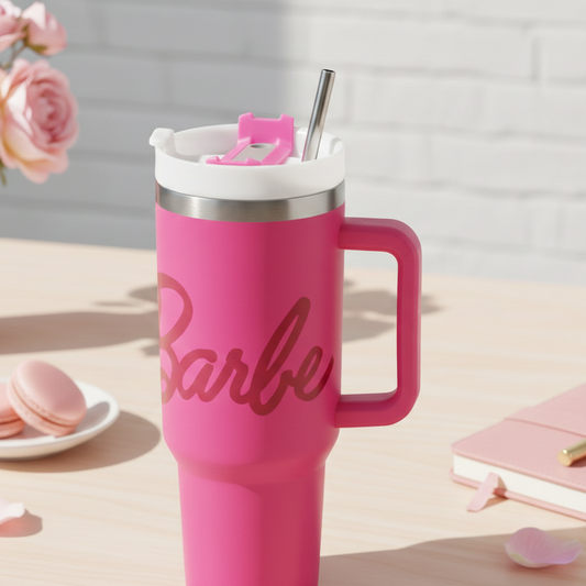 Master Barbie Tumbler- Pink Color ( With Box )