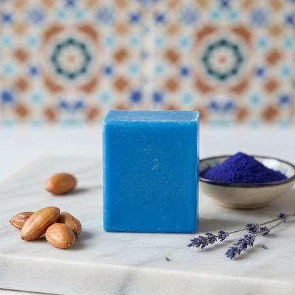 Moroccan Blue Soap|Argan Oil & Nila Zarka Infusion