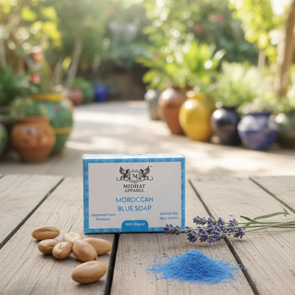 Moroccan Blue Soap|Argan Oil & Nila Zarka Infusion