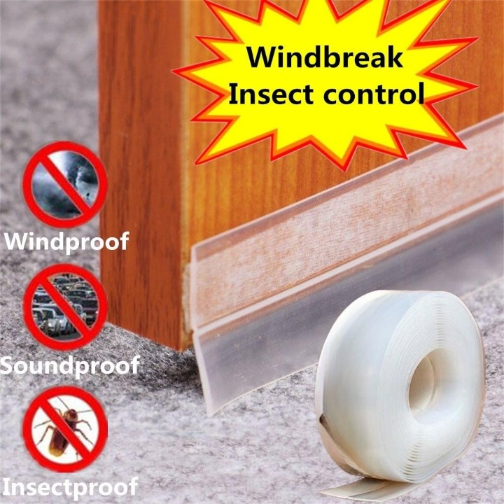 2 Meter Door & Window Seal Strip | Self-Adhesive Weather Stripping Tape | Soundproof, Dustproof & Energy-Saving Sealing Tape