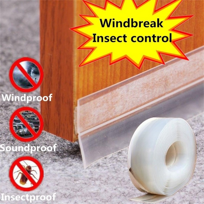 2 Meter Door & Window Seal Strip | Self-Adhesive Weather Stripping Tape | Soundproof, Dustproof & Energy-Saving Sealing Tape