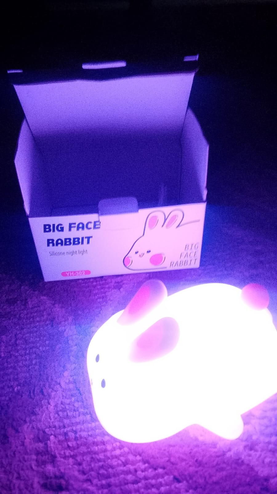 Silicon Rabbit Lamp - Cute Lamps - Rechargeable Rabbit Lamp With Touch Sensor - Bunny Night Lamps for Kids