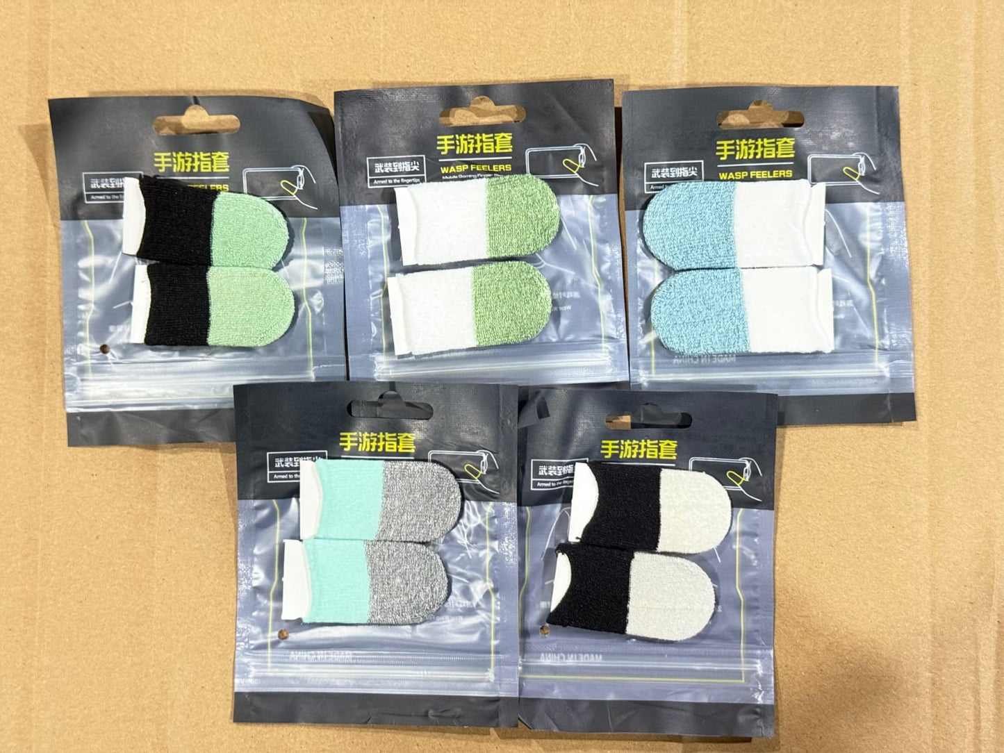 Premium Gaming Finger Sleeves Bundle 3 Pair Anti Sweat Touchscreen | Random Colour