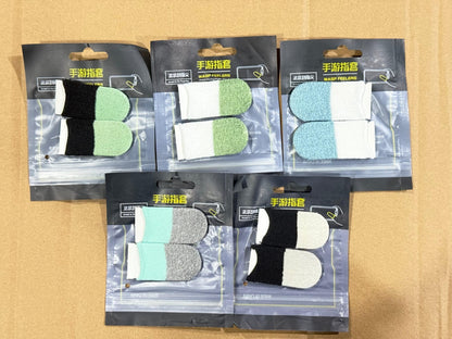Premium Gaming Finger Sleeves Bundle 3 Pair Anti Sweat Touchscreen | Random Colour