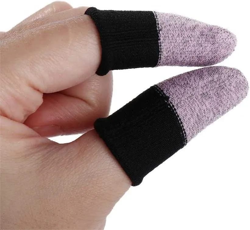 Premium Gaming Finger Sleeves Bundle 3 Pair Anti Sweat Touchscreen | Random Colour