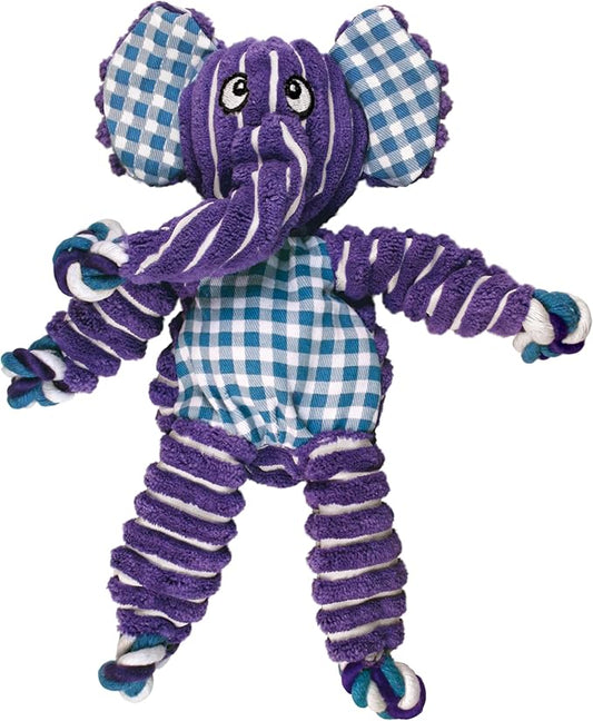 Floppy Knots Elephant Dog Toy for Medium/Large Dogs | Knotted Rope Plush | Minimal Stuffing | Squeaker Toy