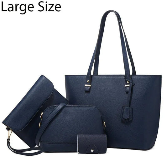 Women's PU Leather Plain Shoulder Bag