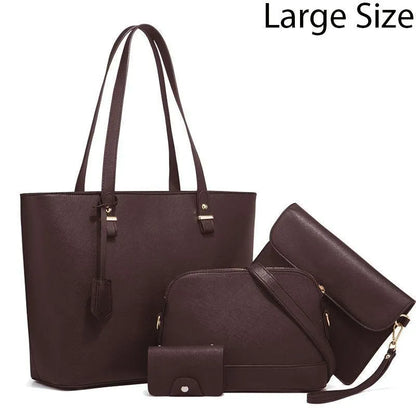 Women's PU Leather Plain Shoulder Bag