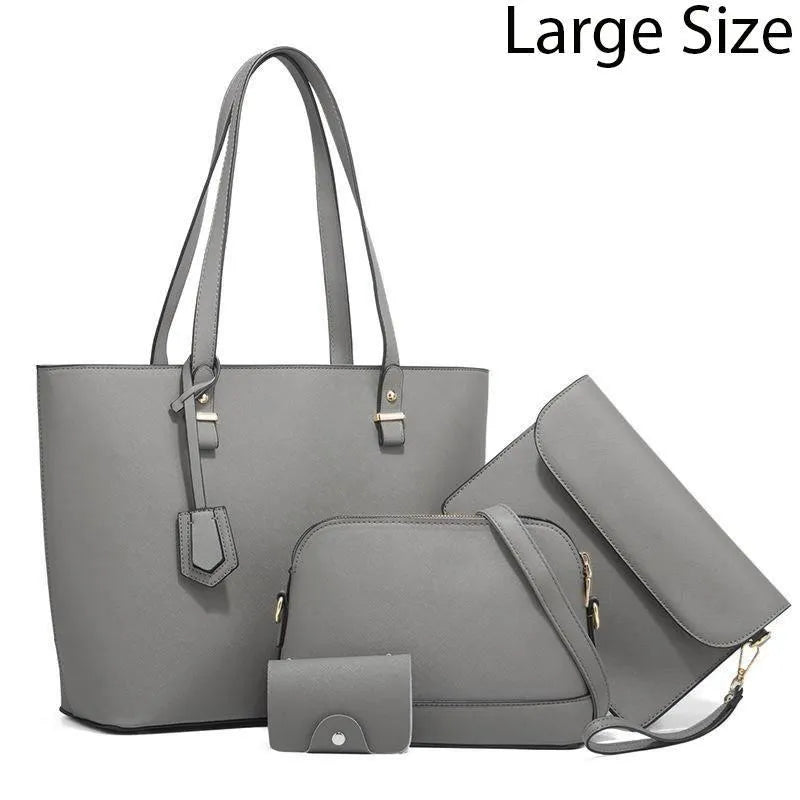 Women's PU Leather Plain Shoulder Bag