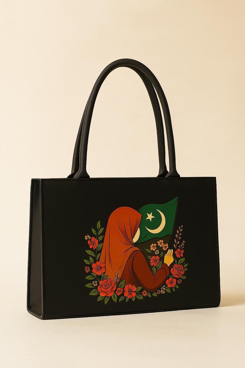 Girl's Canvas Printed Tote Bag