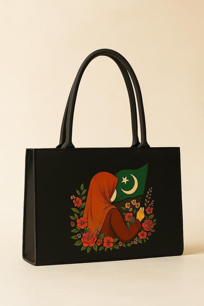 Girl's Canvas Printed Tote Bag
