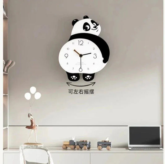 Panda Shape Wall Clock – Perfect For Kids Room