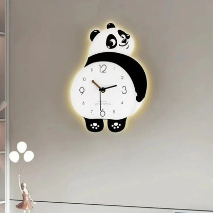 Panda Shape Wall Clock – Perfect For Kids Room