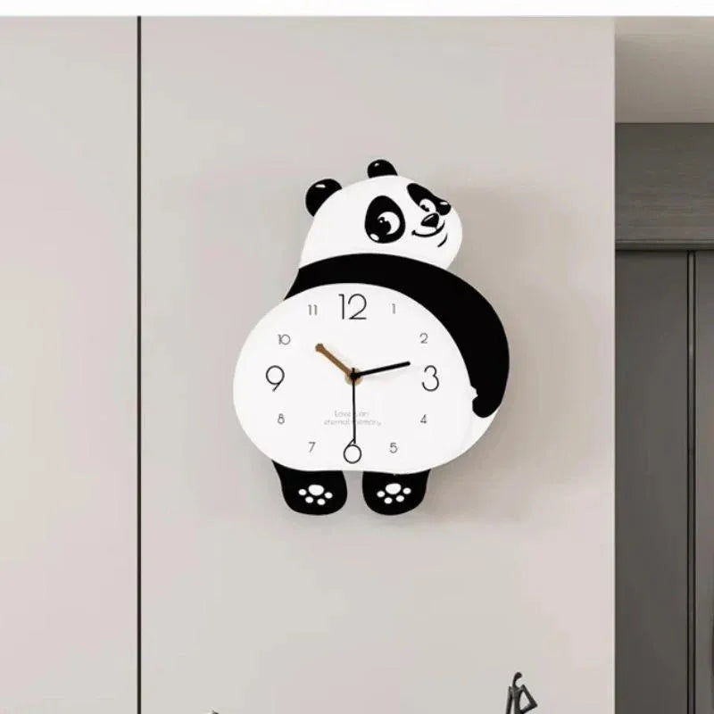 Panda Shape Wall Clock – Perfect For Kids Room