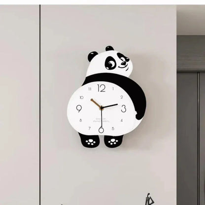 Panda Shape Wall Clock – Perfect For Kids Room