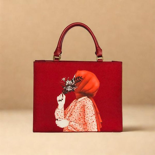 Women's Canvas Printed Shoulder Bag