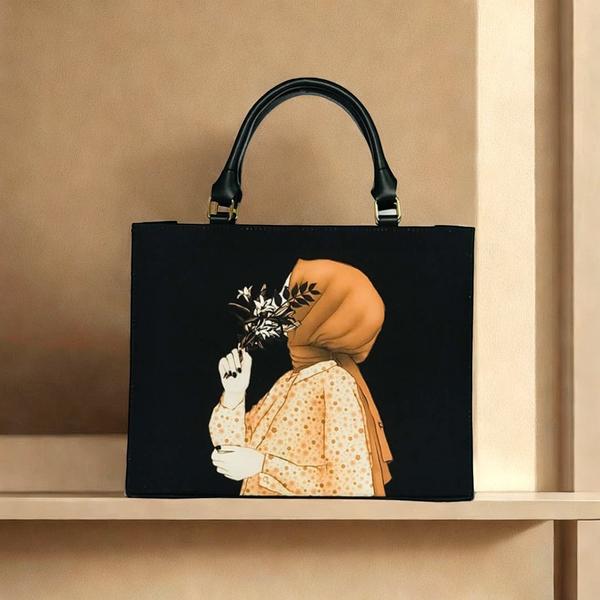 Women's Canvas Printed Shoulder Bag
