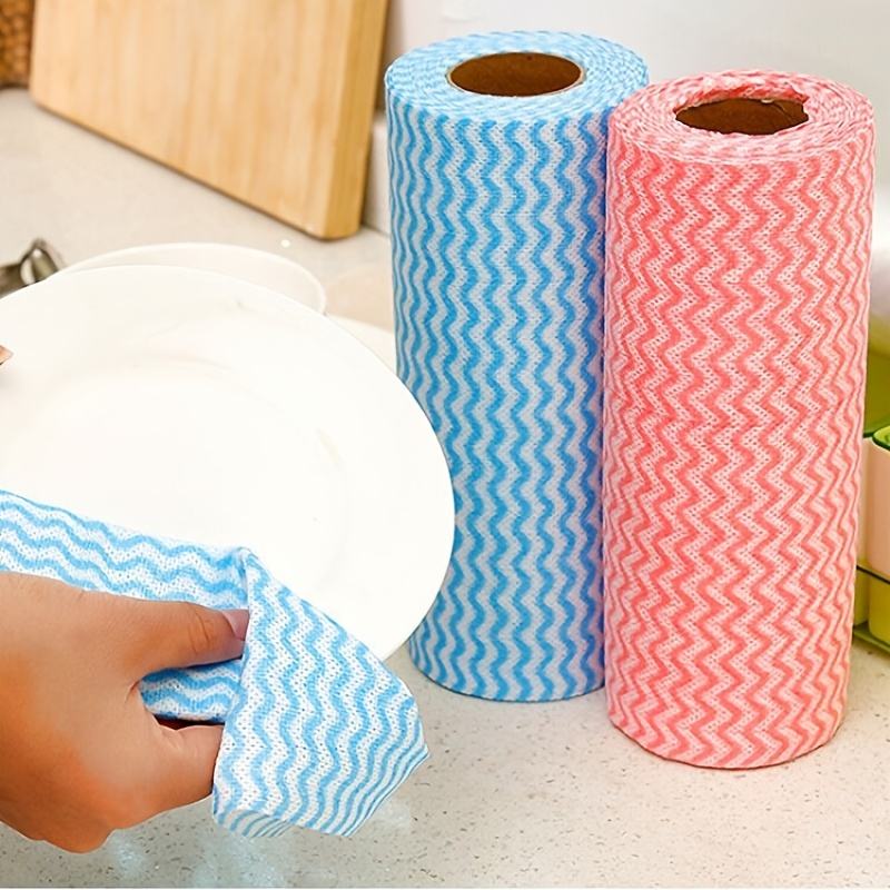 Reusable Kitchen Cleaning Wipes Roll – Washable, Absorbent & Eco-Friendly Multi-Purpose Cleaning 100 Sheets