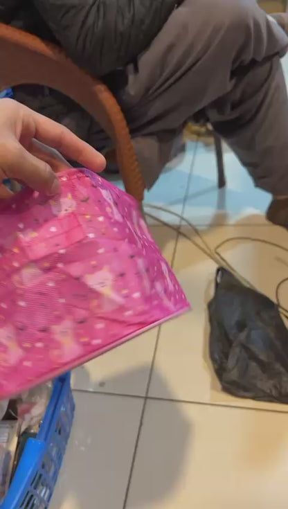 Foldable Desktop Storage Basket (Random Colour And Design)