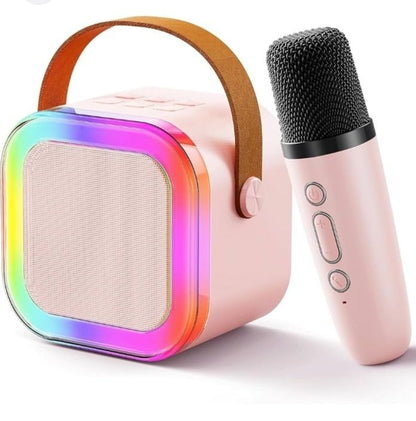 K12 Portable Speaker With Single Mic | Karaoke Microphone With Speaker | Portable Wireless Bluetooth Speaker