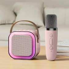 K12 Portable Speaker With Single Mic | Karaoke Microphone With Speaker | Portable Wireless Bluetooth Speaker