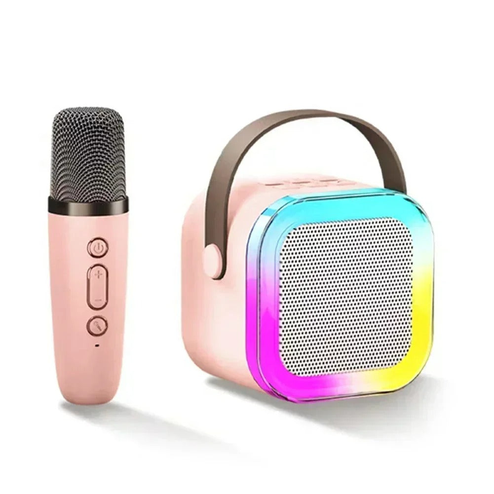 K12 Portable Speaker With Single Mic | Karaoke Microphone With Speaker | Portable Wireless Bluetooth Speaker