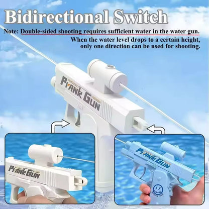 Funny Double-Sided Reverse Water Gun – Mini Tactical Prank Sprayer Toy for Kids & Adults | Summer Pool & Beach Water Fight Blaster (Random Color)