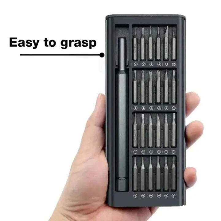 24-in-1 Precision Screwdriver Set – Pocket-Sized Magnetic Repair Toolkit with Slider Housing
