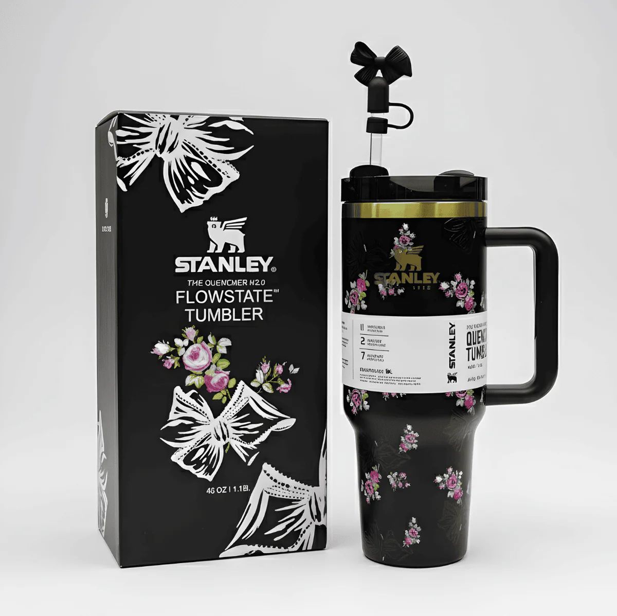 Stanley Premium Printed Tumbler 40oz with Box – Stylish Stainless Steel Vacuum Insulated Travel Mug