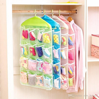 Pocket Multifunction Hanging Storage Bag | Door & Wall Mounted Closet Organizer | Random Colour